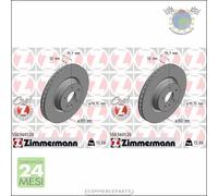 Kit 2x dischi freno Zimmermann COAT Z Anteriore per TESLA MODEL