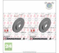 Kit 2x dischi freno Zimmermann COAT Z Anteriore per TOYOTA C-HR