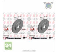 Kit 2x dischi freno Zimmermann COAT Z Anteriore per VOLVO XC70 V70 S80 S60 #qr