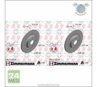 Kit 2x dischi freno Zimmermann COAT Z Posteriore per ABARTH 124 FIAT MAZDA MX-5