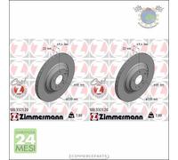 Kit 2x dischi freno Zimmermann COAT Z Posteriore per AUDI A6 ##w
