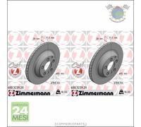 Kit 2x dischi freno Zimmermann COAT Z Posteriore per AUDI Q7 PORSCHE CAYENNE #qe