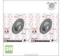 Kit 2x dischi freno Zimmermann COAT Z Posteriore per BMW 2 F22 F87 218 F23 1 F21