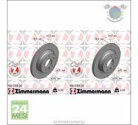 Kit 2x dischi freno Zimmermann COAT Z Posteriore per BMW 3 E46 328 325 323 320 3