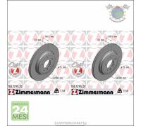 Kit 2x dischi freno Zimmermann COAT Z Posteriore per BMW 3 E46 330