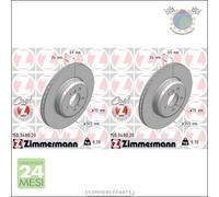 Kit 2x dischi freno Zimmermann COAT Z Posteriore per BMW 7 F01 F02 F03 F04 Activ