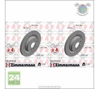 Kit 2x dischi freno Zimmermann COAT Z Posteriore per BMW X2 F39 xDrive sDriv #c5