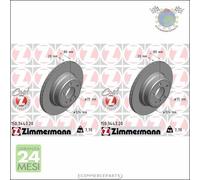 Kit 2x dischi freno Zimmermann COAT Z Posteriore per BMW X5 E53 4.8 4.6 4.4