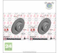 Kit 2x dischi freno Zimmermann COAT Z Posteriore per BMW X6 F16 F86 xDrive M #dh