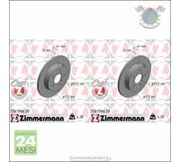 Kit 2x dischi freno Zimmermann COAT Z Posteriore per FORD FOCUS #g0
