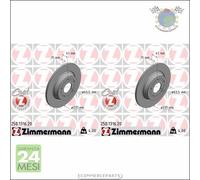 Kit 2x dischi freno Zimmermann COAT Z Posteriore per FORD FOCUS #hm