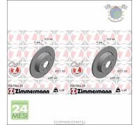 Kit 2x dischi freno Zimmermann COAT Z Posteriore per FORD GRAND C-MAX TRANSIT TO