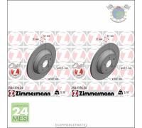 Kit 2x dischi freno Zimmermann COAT Z Posteriore per FORD MONDEO
