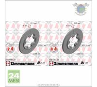 Kit 2x dischi freno Zimmermann COAT Z Posteriore per FORD TRANSIT