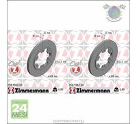 Kit 2x dischi freno Zimmermann COAT Z Posteriore per FORD TRANSIT #gj