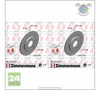 Kit 2x dischi freno Zimmermann COAT Z Posteriore per HYUNDAI i30 KIA CEE'D PRO
