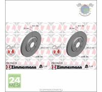 Kit 2x dischi freno Zimmermann COAT Z Posteriore per JAGUAR S-TYPE XJ LINCOLN LS