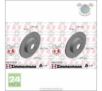 Kit 2x dischi freno Zimmermann COAT Z Posteriore per LAND ROVER RANGE EVOQUE
