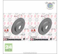 Kit 2x dischi freno Zimmermann COAT Z Posteriore per MAZDA CX-9 CX-7