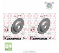 Kit 2x dischi freno Zimmermann COAT Z Posteriore per MERCEDES CLASSE R 350 320 3
