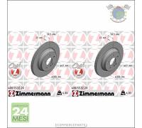 Kit 2x dischi freno Zimmermann COAT Z Posteriore per MERCEDES CLASSE S 350 320 3