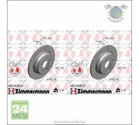 Kit 2x dischi freno Zimmermann COAT Z Posteriore per MERCEDES CLASSE S 500 430 4