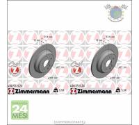Kit 2x dischi freno Zimmermann COAT Z Posteriore per MERCEDES CLASSE V 250 220 2