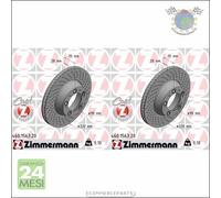 Kit 2x dischi freno Zimmermann COAT Z Posteriore per PORSCHE 911 #ml