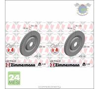 Kit 2x dischi freno Zimmermann COAT Z Posteriore per PORSCHE MACAN