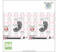 Kit 2x dischi freno Zimmermann COAT Z Posteriore per SEAT TOLEDO I VW PASSAT (3A