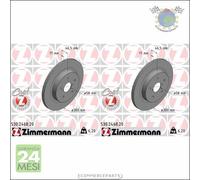 Kit 2x dischi freno Zimmermann COAT Z Posteriore per SUBARU LEGACY VI OUTBACK LE