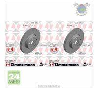 Kit 2x dischi freno Zimmermann FORMULA S COAT Z Anteriore per MERCEDES CLASSE C