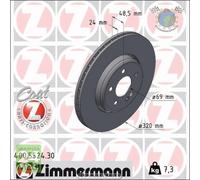 Kit 2x dischi freno Zimmermann FORMULA S COAT Z Posteriore per MERCEDES CLAS #e2