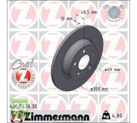 Kit 2x dischi freno Zimmermann FORMULA S COAT Z Posteriore per MERCEDES CLAS #e3
