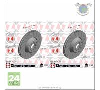 Kit 2x dischi freno Zimmermann FORMULA Z Anteriore per ALPINA B6 BMW 6 E64 M #fh