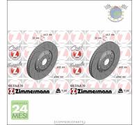 Kit 2x dischi freno Zimmermann FORMULA Z Anteriore per AUDI A4 #bh