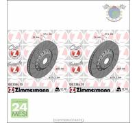 Kit 2x dischi freno Zimmermann FORMULA Z Anteriore per AUDI A5 A4