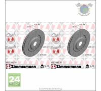 Kit 2x dischi freno Zimmermann FORMULA Z Anteriore per AUDI A8 A7 A6