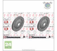 Kit 2x dischi freno Zimmermann FORMULA Z Anteriore per AUDI Q3