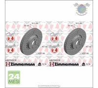 Kit 2x dischi freno Zimmermann FORMULA Z Anteriore per MERCEDES CLASSE E AMG63 6