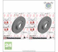 Kit 2x dischi freno Zimmermann FORMULA Z Anteriore per PORSCHE 911 #nh