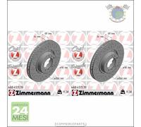 Kit 2x dischi freno Zimmermann FORMULA Z Anteriore per PORSCHE 911 #ni