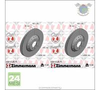 Kit 2x dischi freno Zimmermann FORMULA Z Anteriore per PORSCHE CAYENNE #ns