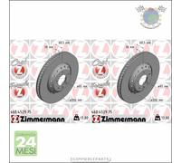 Kit 2x dischi freno Zimmermann FORMULA Z Anteriore per PORSCHE CAYENNE #nt
