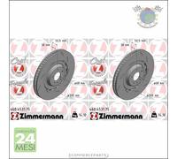 Kit 2x dischi freno Zimmermann FORMULA Z Anteriore per PORSCHE MACAN #nu