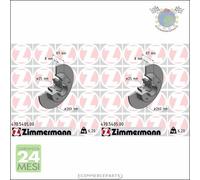 Kit 2x dischi freno Zimmermann Posteriore per RENAULT MEGANE #n6