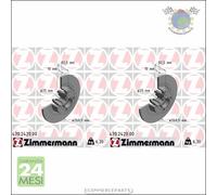 Kit 2x dischi freno Zimmermann Posteriore per RENAULT SCENIC MEGANE GRAND