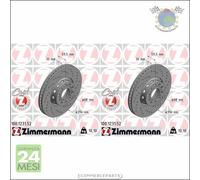 Kit 2x dischi freno Zimmermann SPORTIVO COAT Z Anteriore per AUDI 100 A8 A6