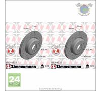 Kit 2x dischi freno Zimmermann SPORTIVO COAT Z Anteriore per BMW 1 E88 135 E82