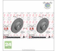 Kit 2x dischi freno Zimmermann SPORTIVO COAT Z Anteriore per BMW 7 E38 735 730 7